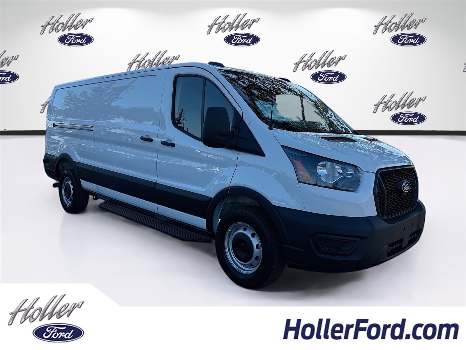 2026 Ford Transit Cargo Van T-250 130" Low Rf 9150 GVWR RWD in Oxford White — front three-quarter view