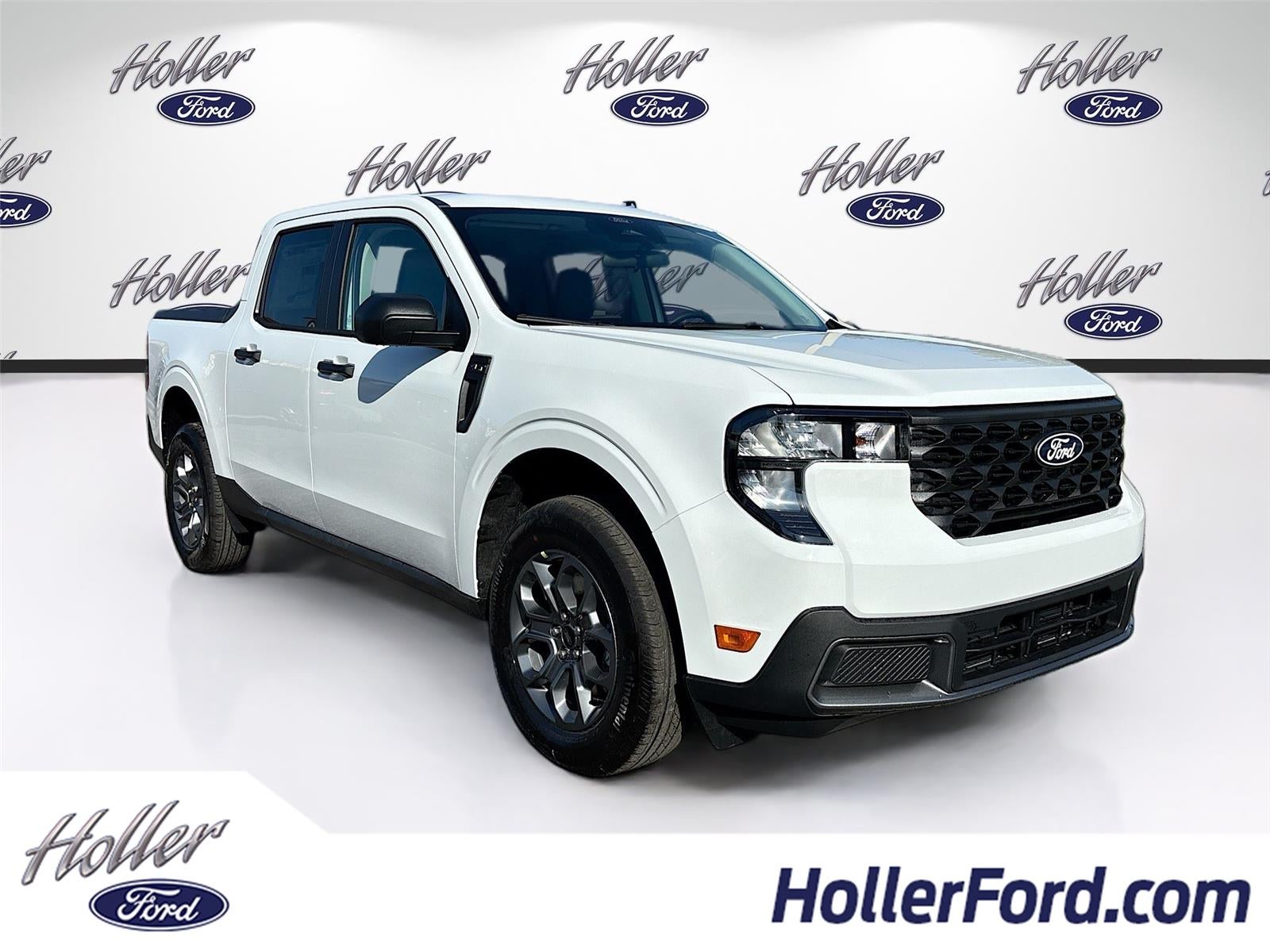2026 Ford Maverick XLT in Oxford White — front three-quarter view